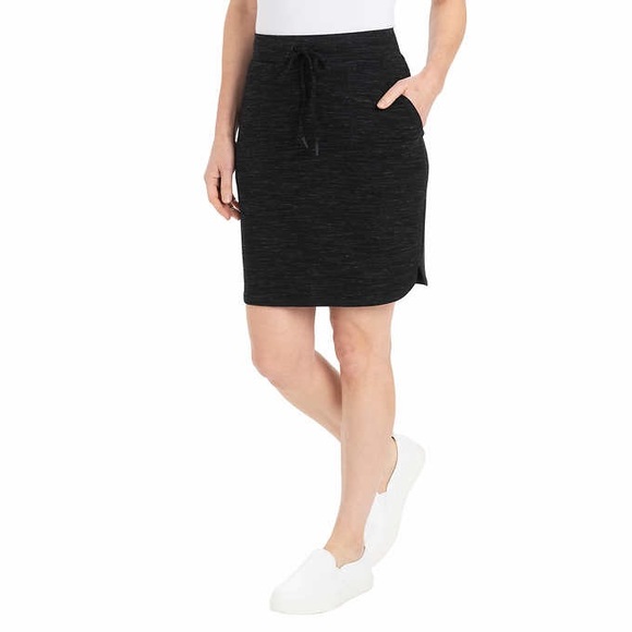 Hilary Radley Black Stretch Space Dye Skirt - Picture 2 of 9